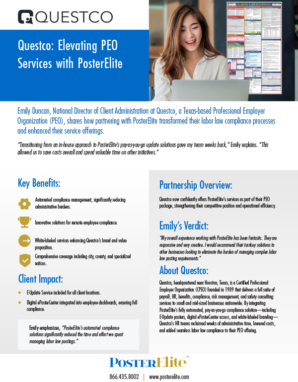 Testimonial Flyer Questco