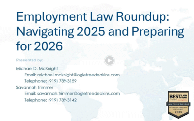 Employment Law Roundup: Navigating 2025 and Preparing for 2026